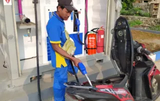 SPBU Indostation alat pemadam api ringan SPBU