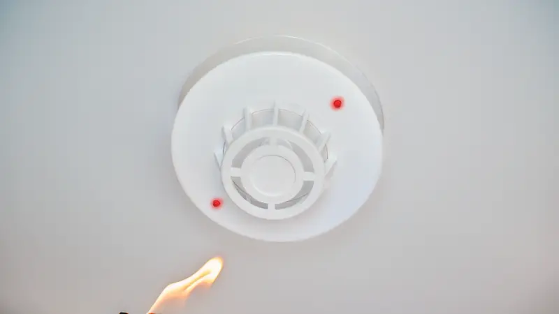 jarak pemasangan heat detector Penempatan Rate of Rise Heat Detector