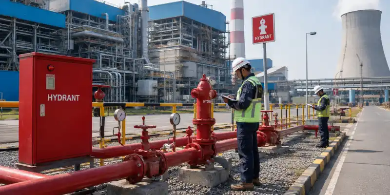 Fire hydrant pembangkit listrik sesuai standar.
