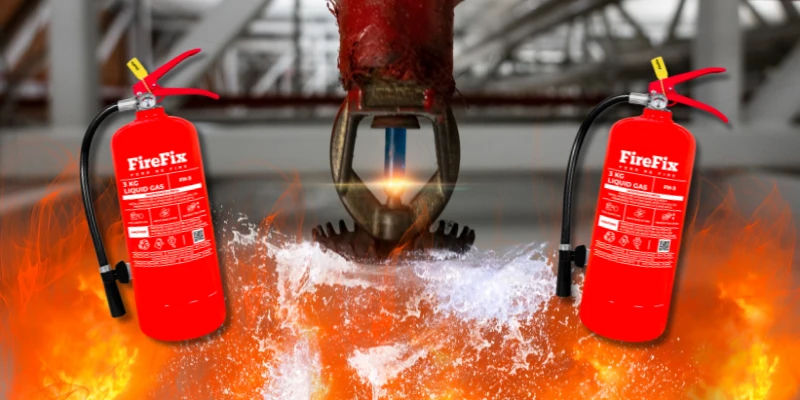 Fire sprinkler dan APAR.