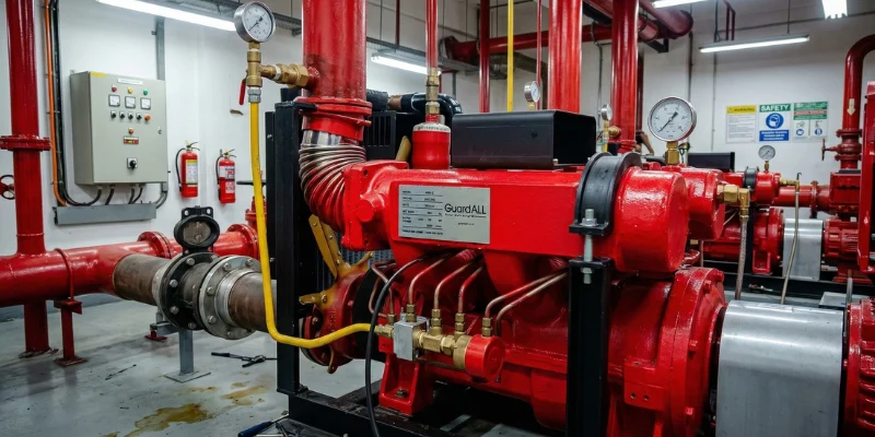 Peran pompa hydrant pemadam kebakaran.
