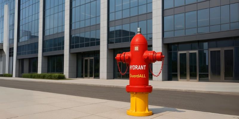 Komponen hydrant pemadam kebakaran.