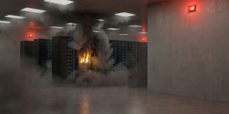 Pemadam kebakaran otomatis untuk area server.