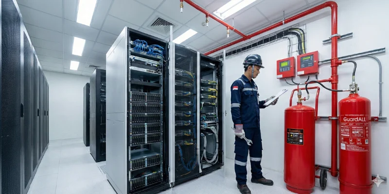FM 200 fire suppression system.