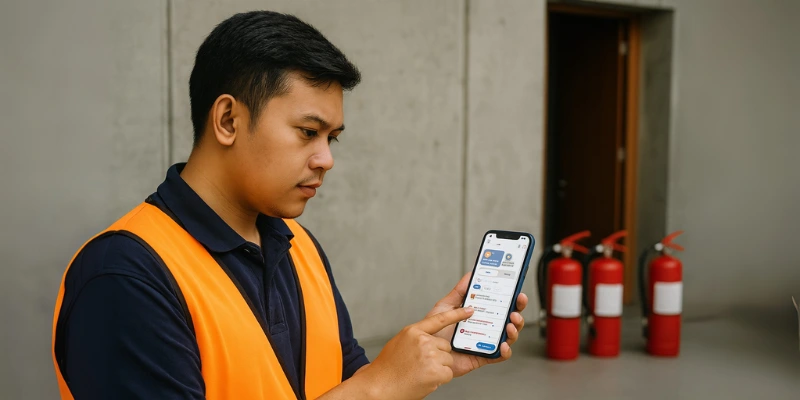 Manajemen APAR untul proteksi kebakaran digital.