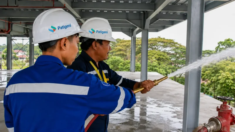 Proteksi kebakaran rumah sakit fire hydrant system.