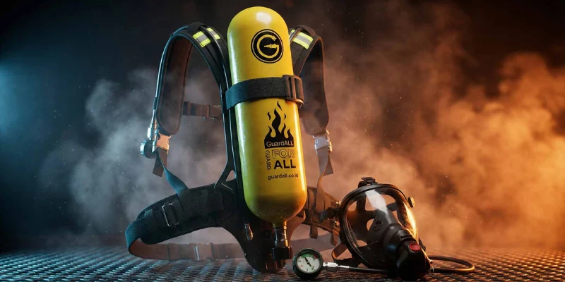 SCBA breathing apparatus.