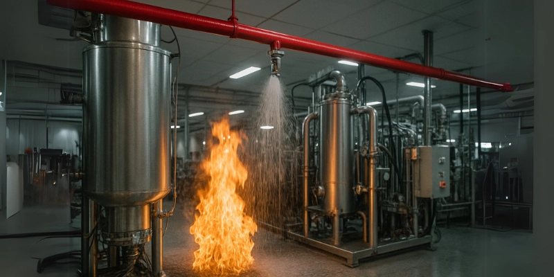 Sistem fire sprinkler.