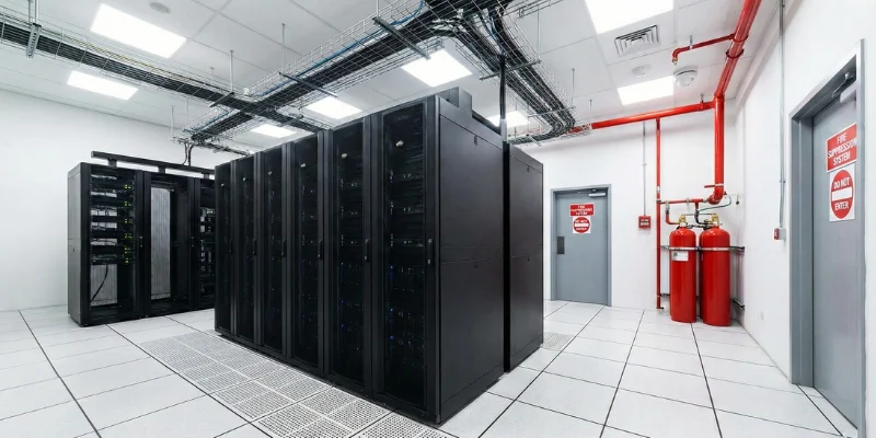 Standar proteksi kebakaran ruang server.