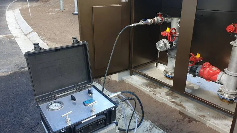 hydrostatic dalam pengujian sprinkler